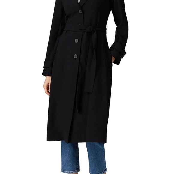 Great Jones Classic Black Trenchcoat - Picture 2 of 5